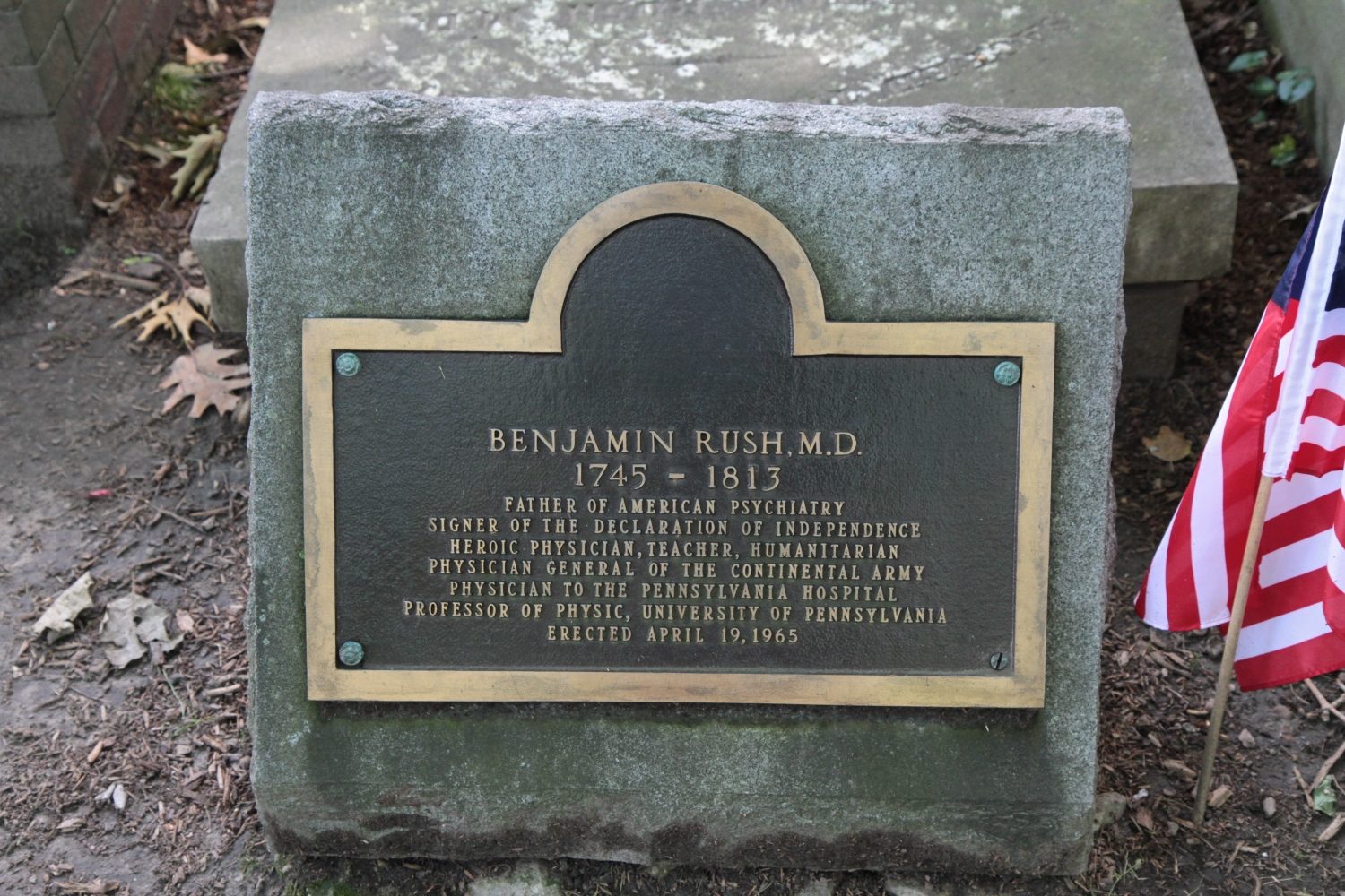 Benjamin Rush's tomb and memorial, Christ Church Cemetery, Philadelphia - 04.jpg